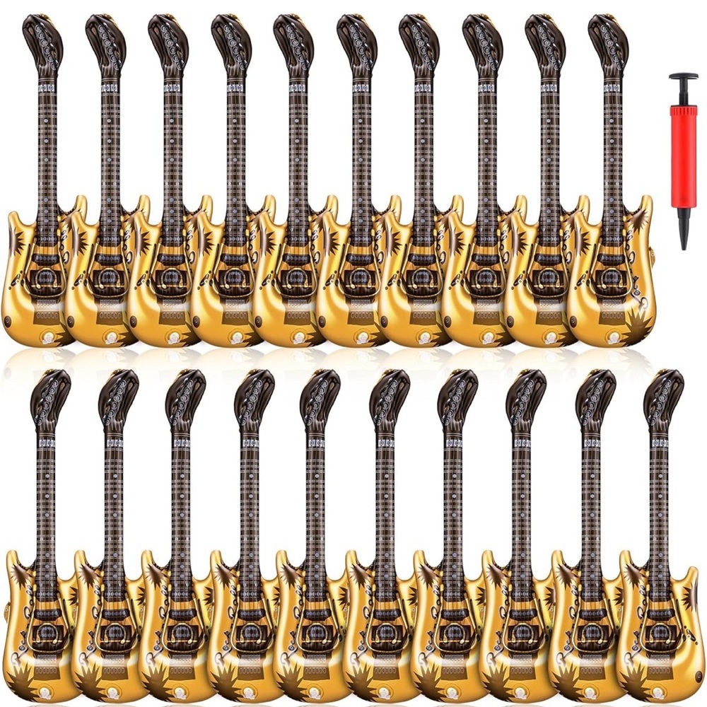 Gold Inflatable Electric Guitars